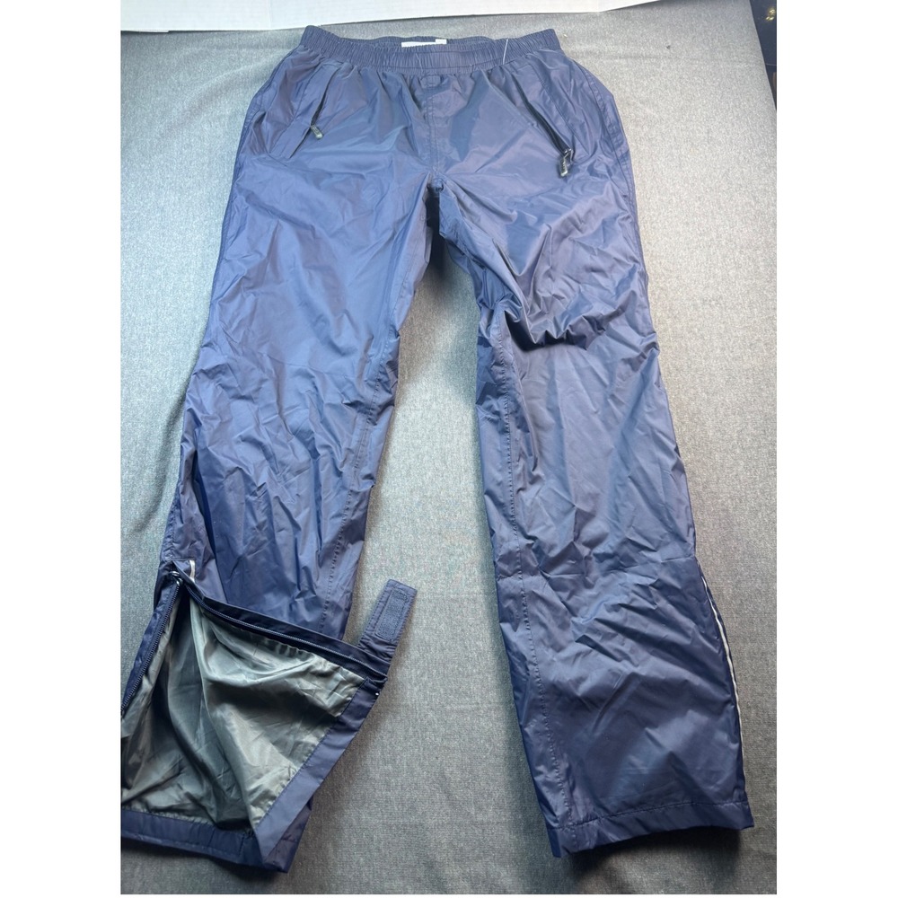 33000 ft Mens Blue Nylon Zippered‎ Pockets Activewear Pants Inseam 31